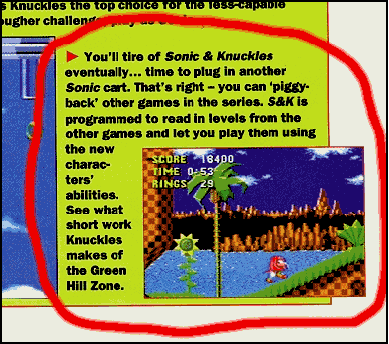 knuckles in sonic 1
